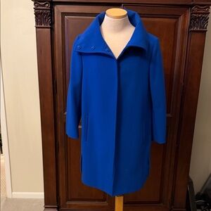 Ann Taylor Vibrant Blue Trench Coat